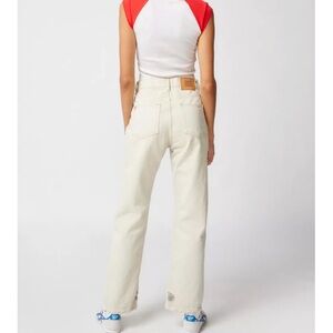 BDG High Rise Cowboy Jeans in Cream